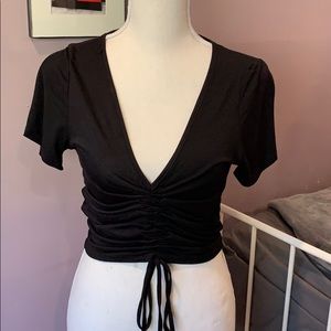 Black crop top